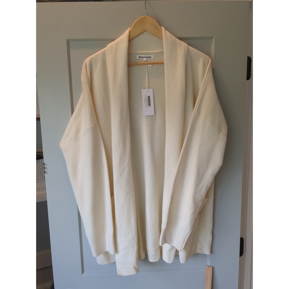 Reformation Womens Size Large‎ Eleonara Shawl Collar Cardigan